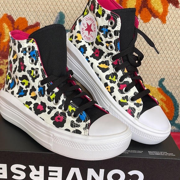 Converse 272376C
CTAS MOVE HI
EGRET/PRIME PINK/BLACK
Chuck Taylor All Star WMNS - Picture 10 of 16